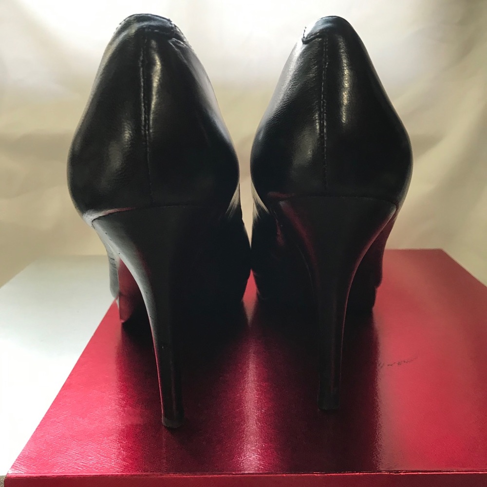 Nine West Black Platform Pointed Toe High Heels - Picture 5 of 11